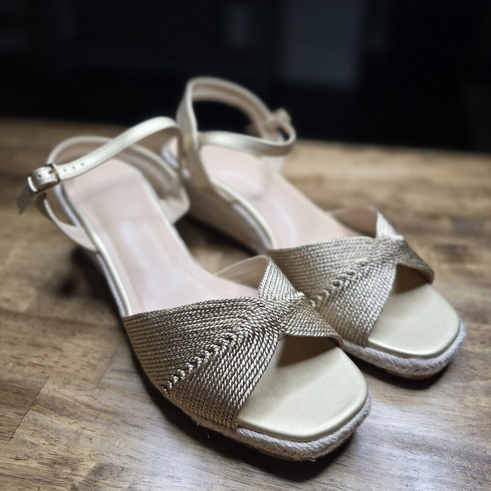 Women’s Wedge Platform Sandals Open Toe Non-Slip Summer Shoes Size 9.5 NWOB